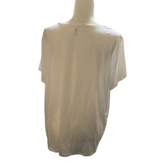 Ideology Rapid Dry White Tie Front Tee, Plus Size 2XL, NWT - Picture 4 of 5